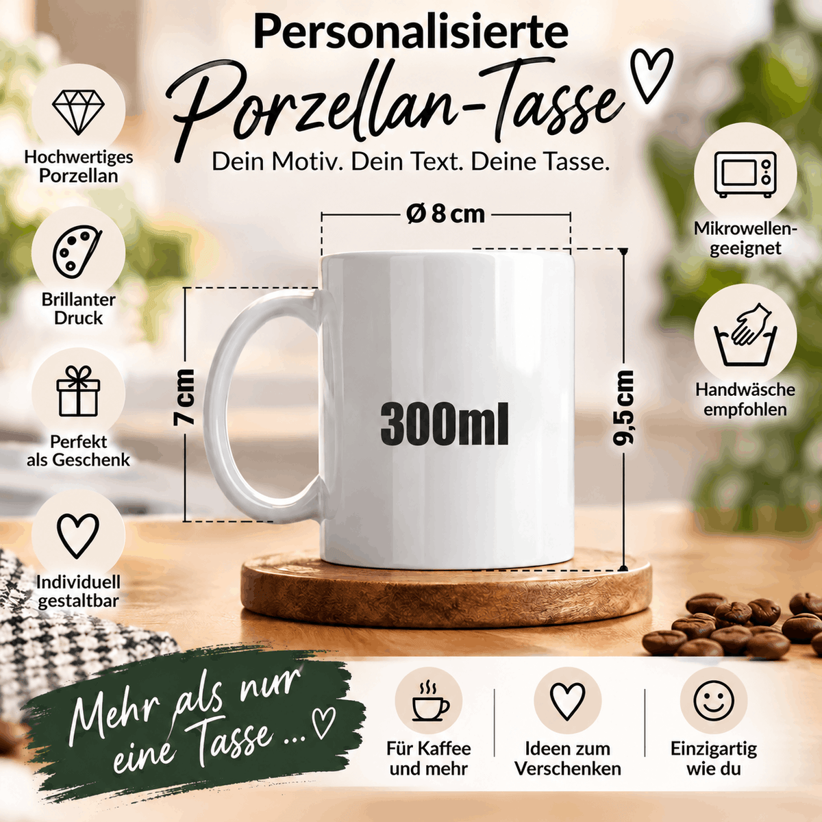 Maße vom Kaffeebecher