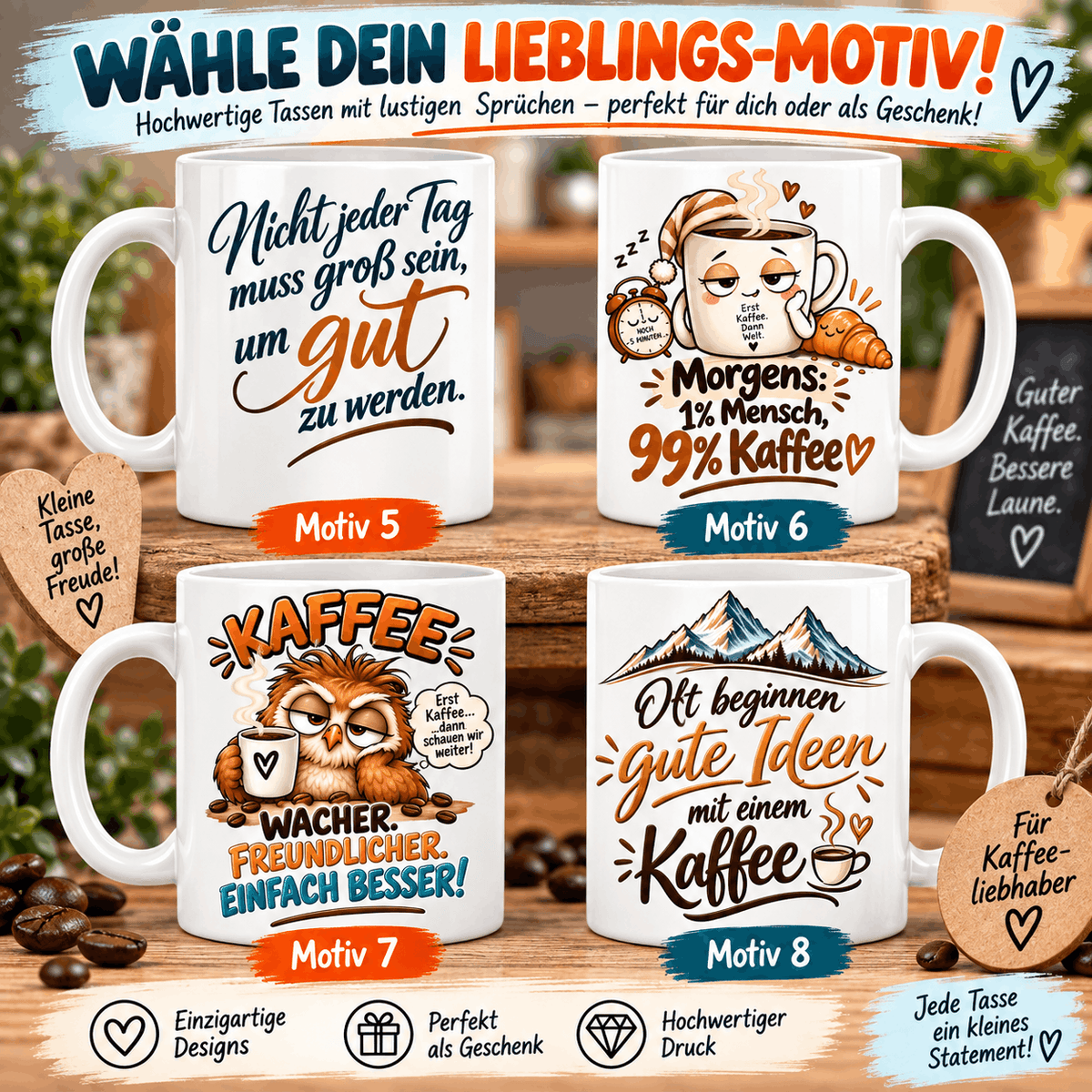 Motive 5-8 zur Auswahl