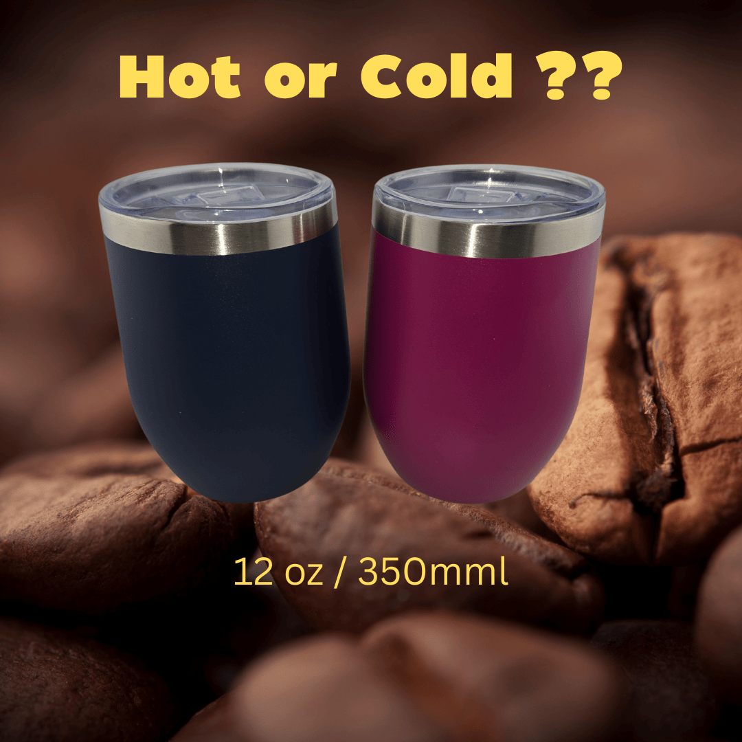 Pinker Thermobecher mit personalisiertem Gravurmotiv – Geschenkidee