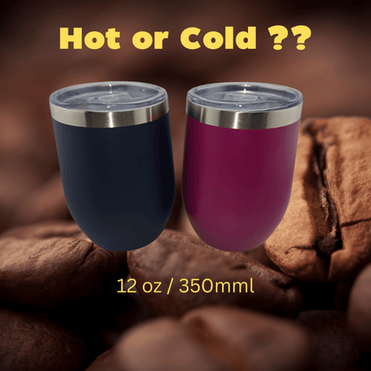 Pinker Thermobecher mit personalisiertem Gravurmotiv – Geschenkidee
