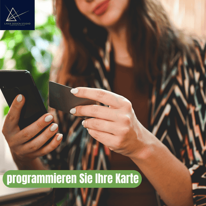 NFC Metall Visitenkarte programmieren sie selbst Ihre NFC Karte