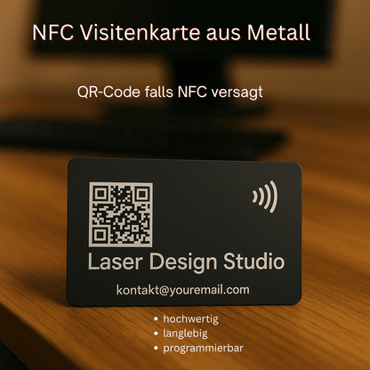 NFC Metall Visitenkarte digitale Visitenkarte, personalisierbar 