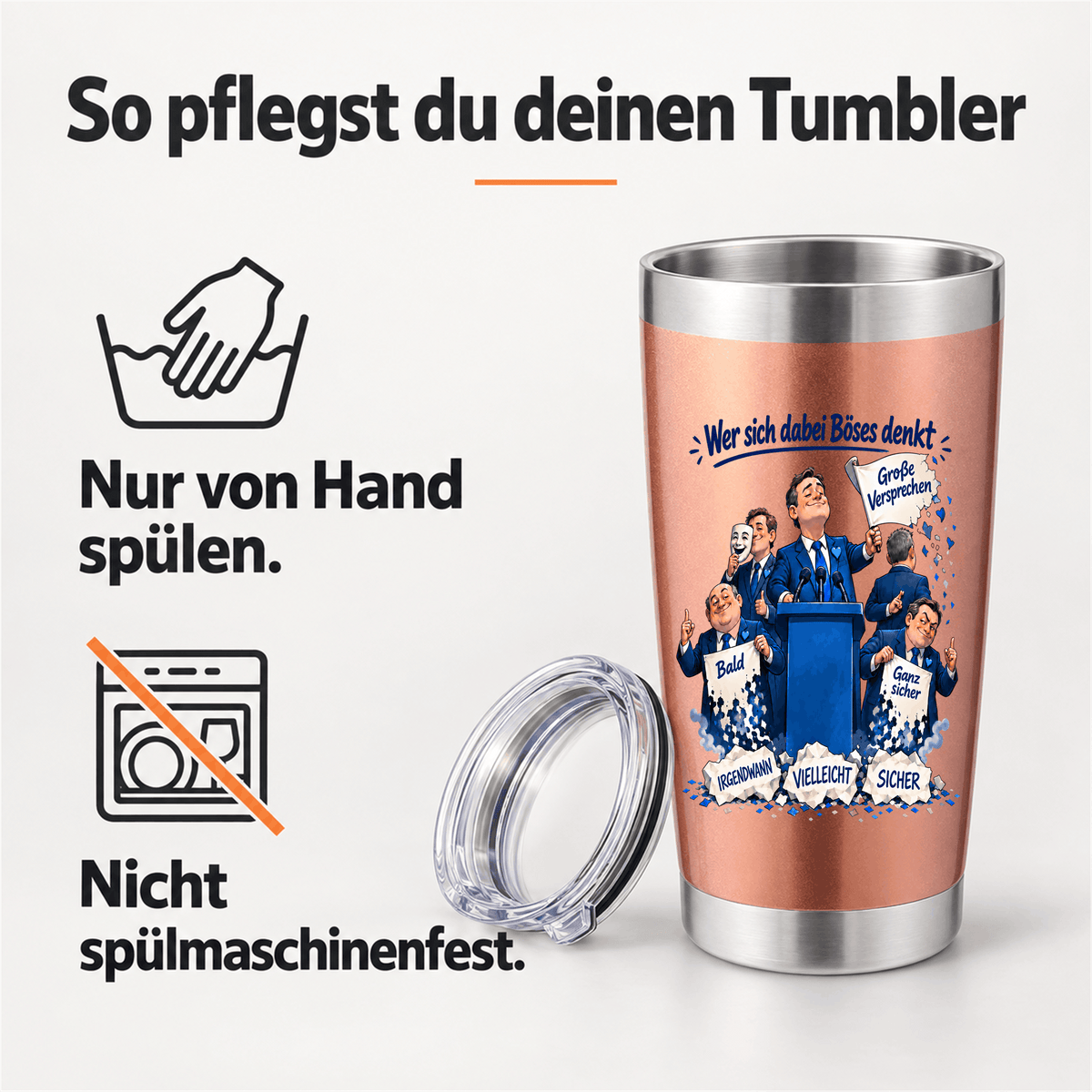 Thermobecher 600 ml Pflege
